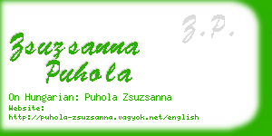 zsuzsanna puhola business card